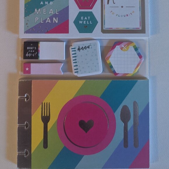 NWT 574 Happy Planner 'Meal Planning' Multi Pack Stickers Sticky Notes Food HTF - Picture 5 of 9